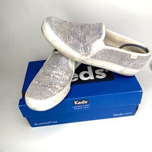 KEDS Women's White 8.5 SlipOns